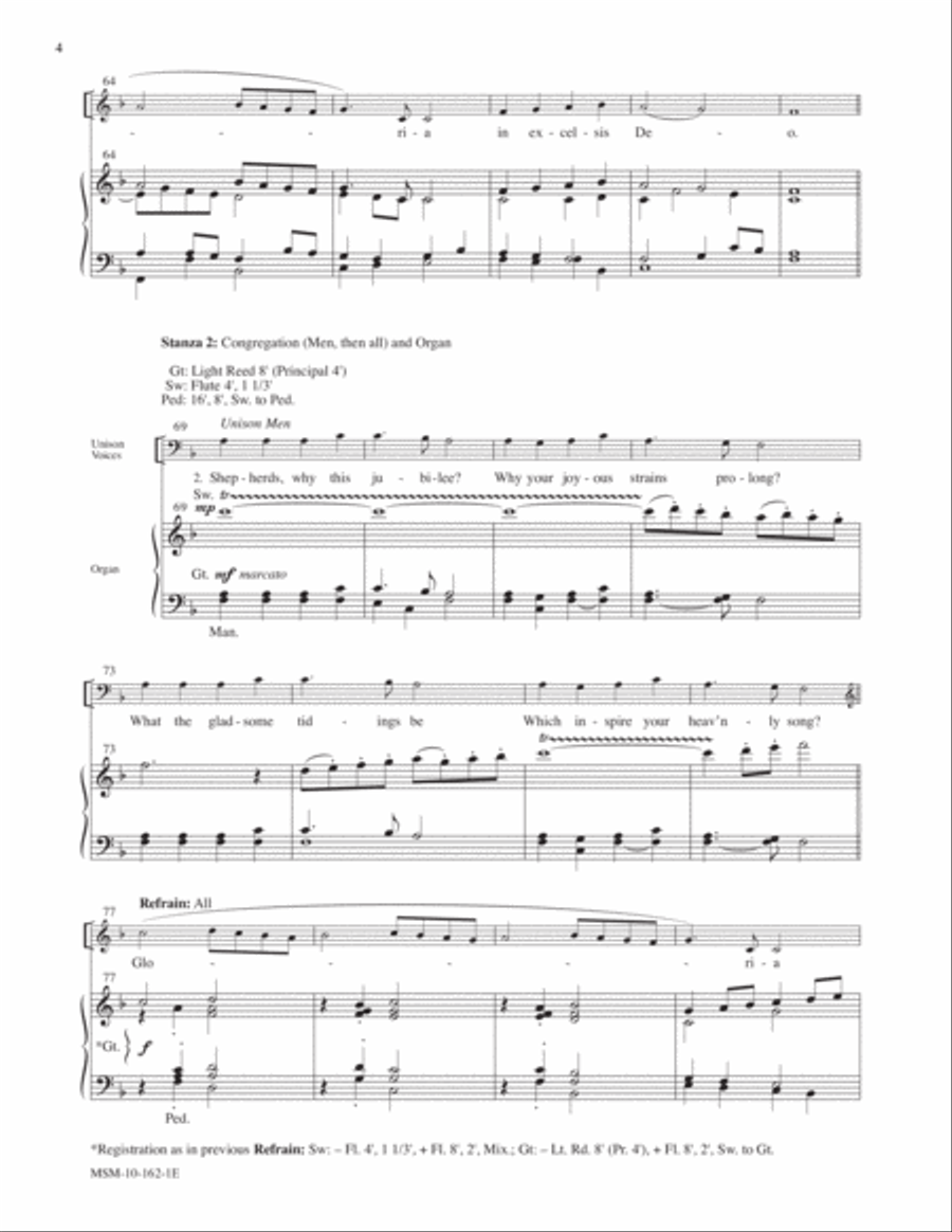 Angels We Have Heard on High Choir scores gallery preview page 4