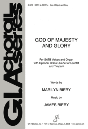 Book cover for God of Majesty and Glory - Full Score and Parts
