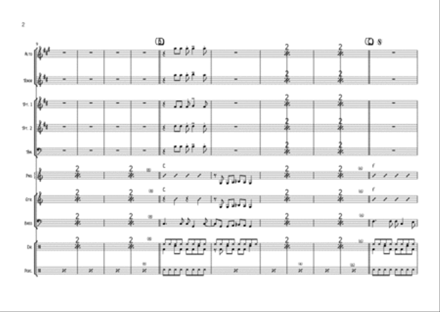Dancing In The Street Saxophone scores gallery preview page 2
