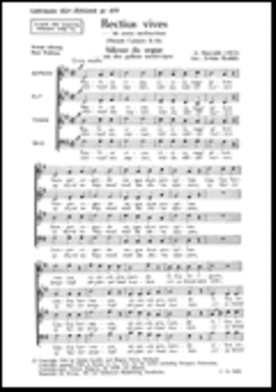 Rectius vives 4-Part scores gallery preview page 1