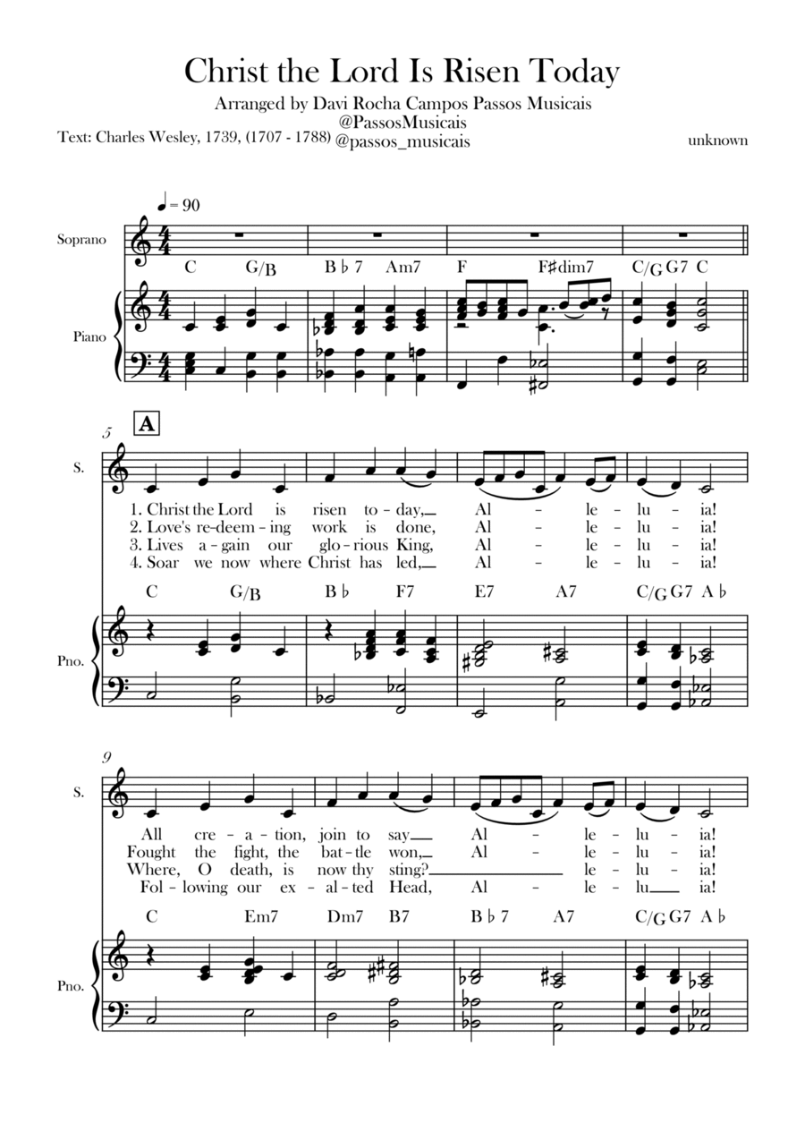 Christ the Lord is Rises today Chamber Music scores gallery preview page 1