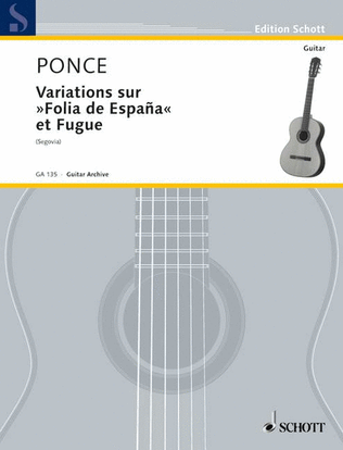 Book cover for Variations sur "Folia de España" et Fugue