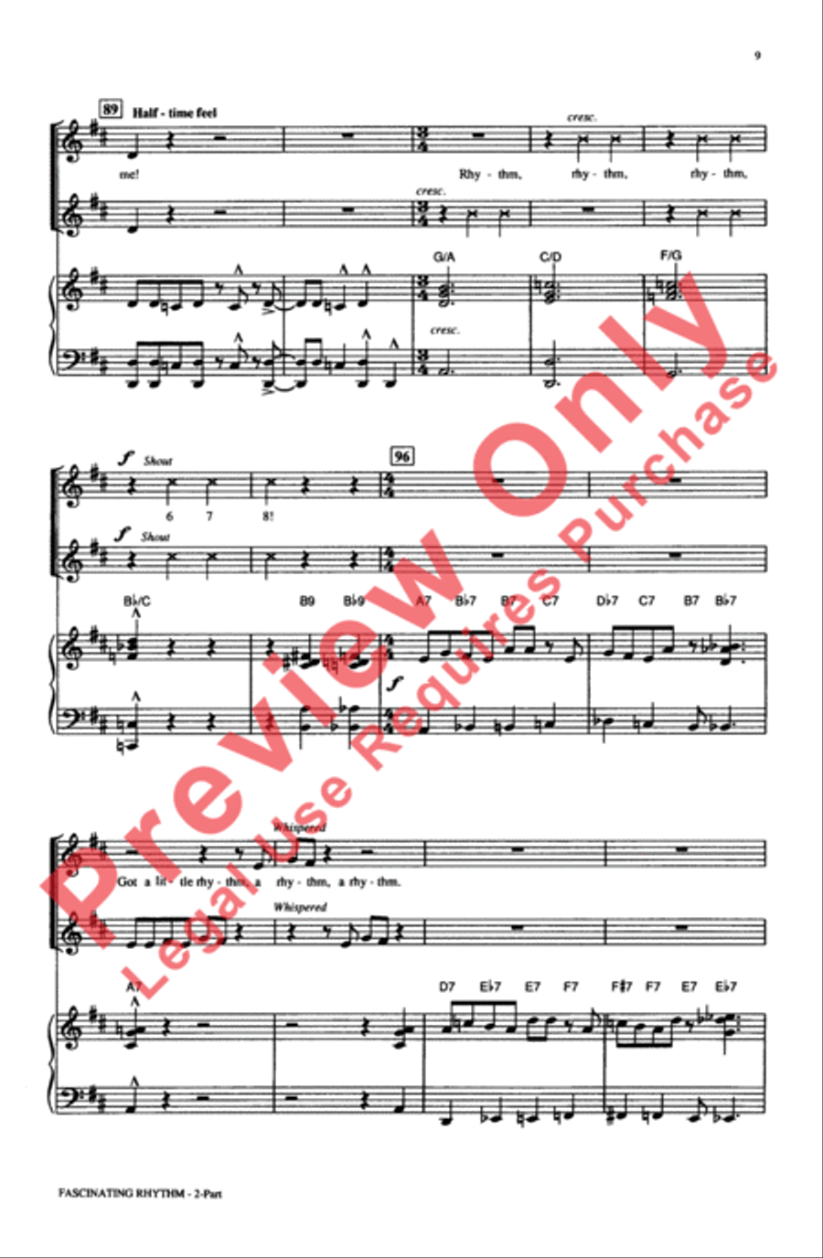 Fascinating Rhythm 2-Part scores gallery preview page 9