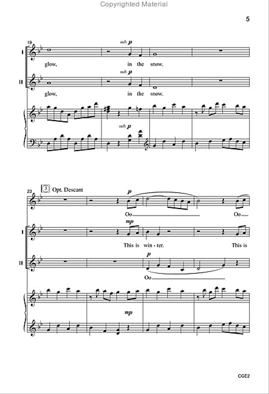 This Is Winter (Two-part with opt. descant) 2-Part scores gallery preview page 4