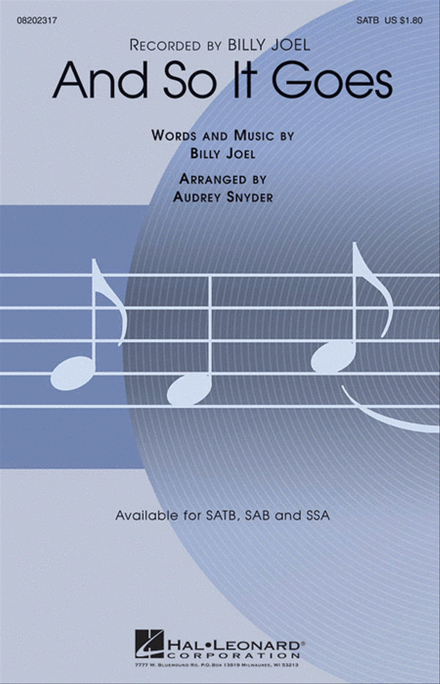 And So It Goes 4-Part scores gallery preview page 1