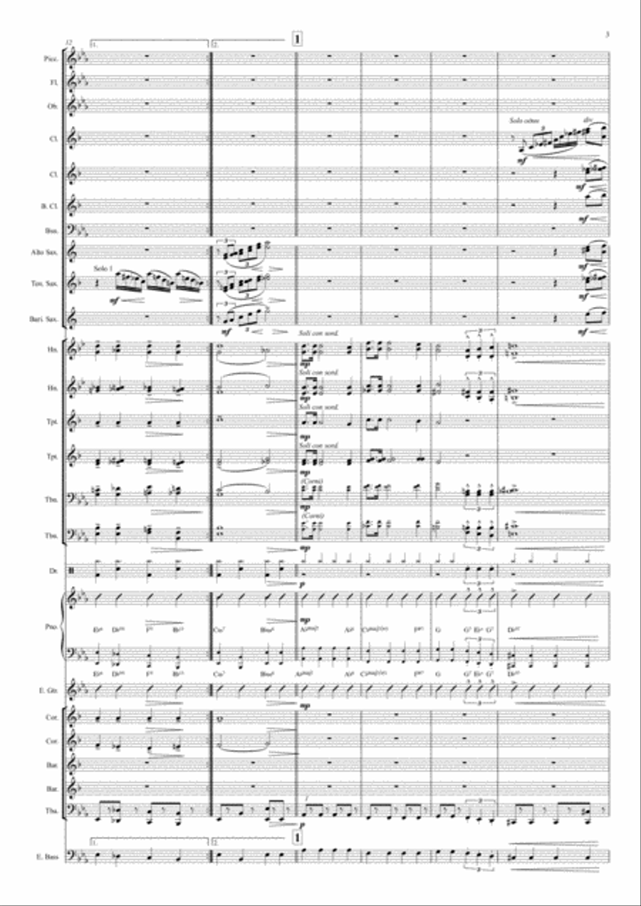 Moonlight Serenade Marching Band scores gallery preview page 4