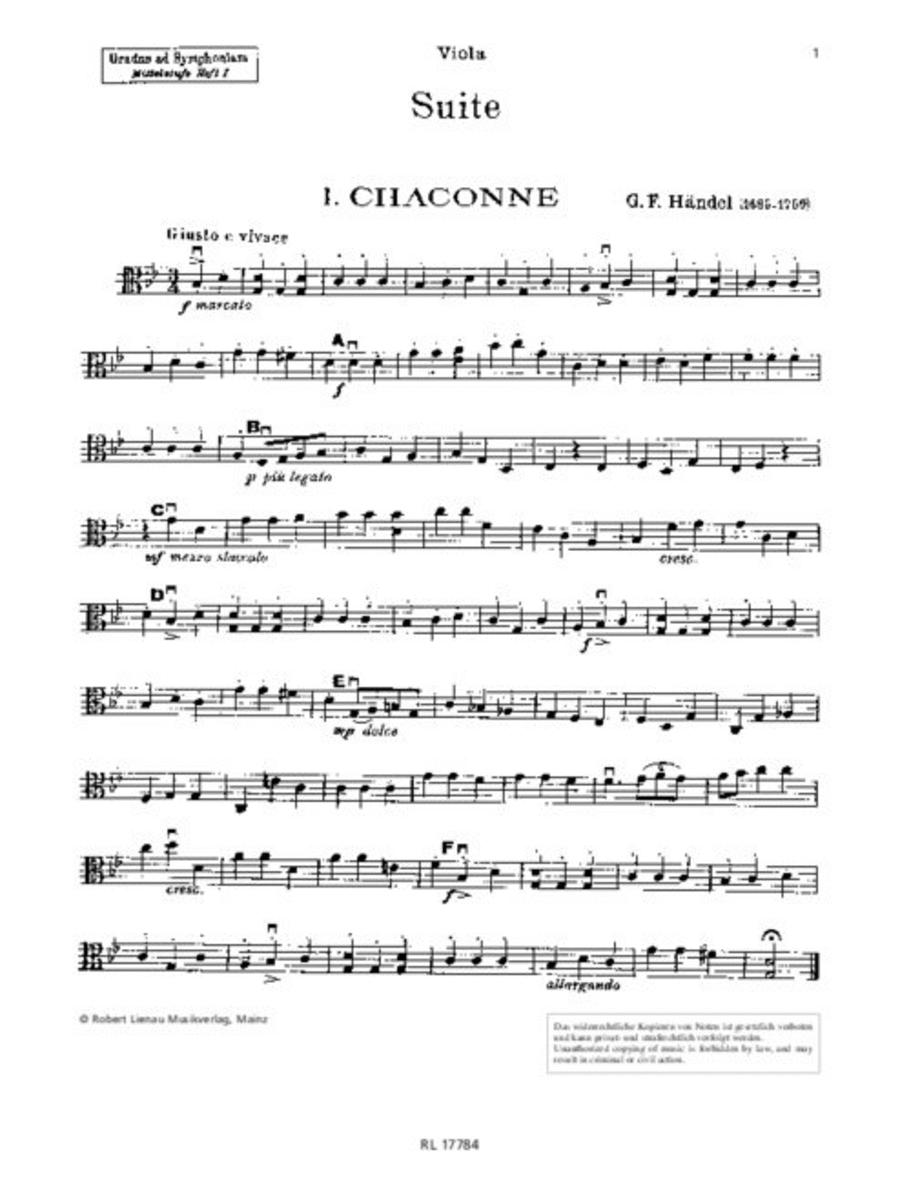 Gradus ad Symphoniam Intermediate level Viola scores gallery preview page 1