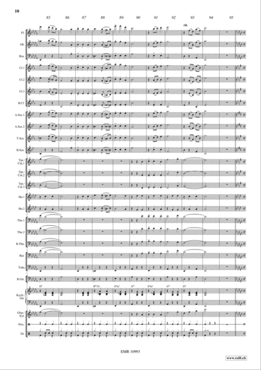 Viva Mexico Concert Band scores gallery preview page 11