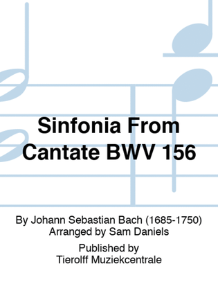 Book cover for Sinfonia From Cantate BWV 156