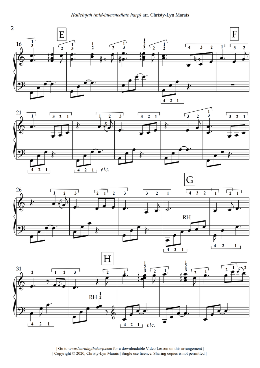 Hallelujah Harp scores gallery preview page 3
