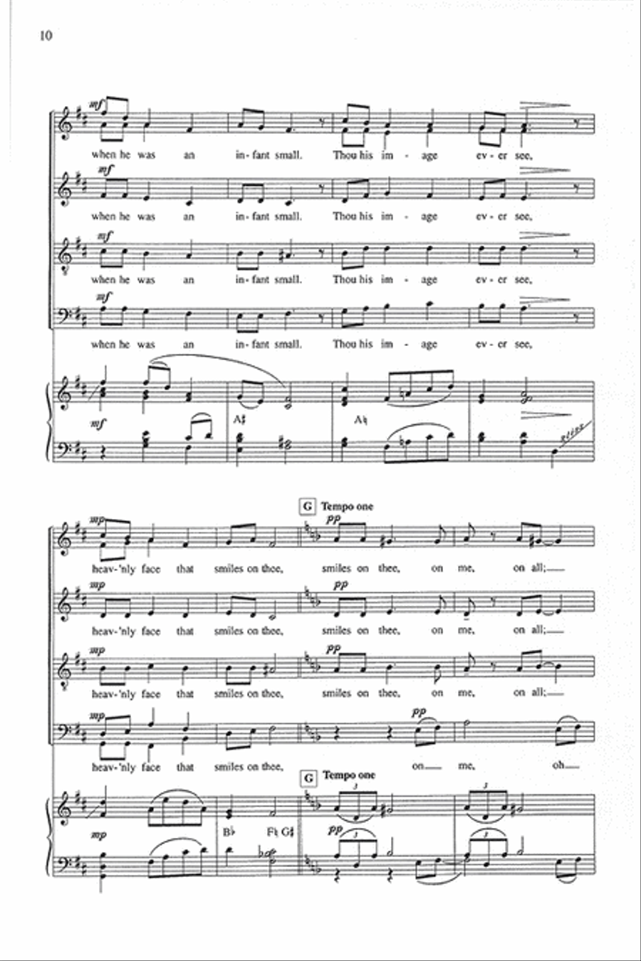 A Cradle Song A Cradle Song 4-Part scores gallery preview page 2