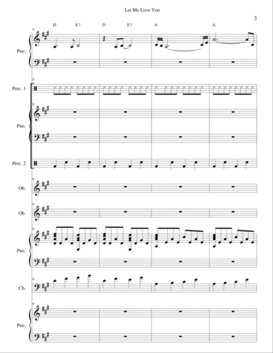 Let Me Love You Let Me Love You School and Community scores gallery preview page 3