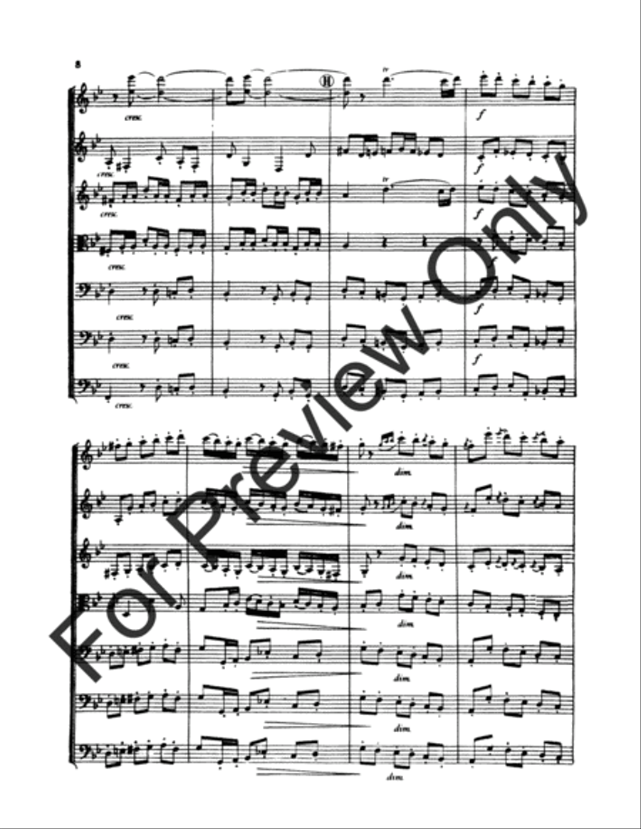 Scene and Dance From Marriage Of Figaro B-Flat Clarinet scores gallery preview page 9