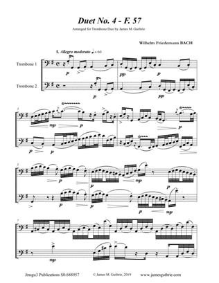 WF Bach: Duet No. 4 for Trombone Duo