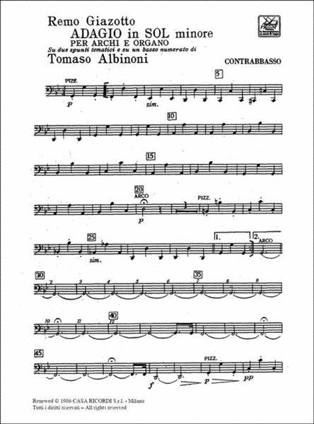 Adagio in sol minore (g minor)