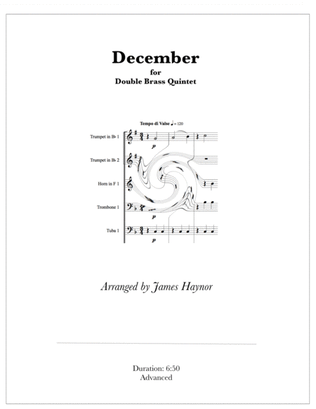 December for Double Brass Quintet