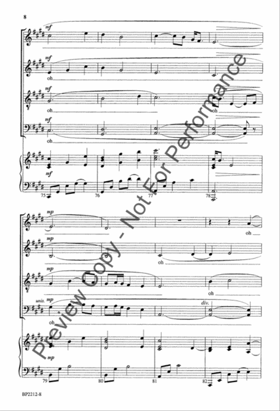 You Do Not Walk Alone 4-Part scores gallery preview page 8