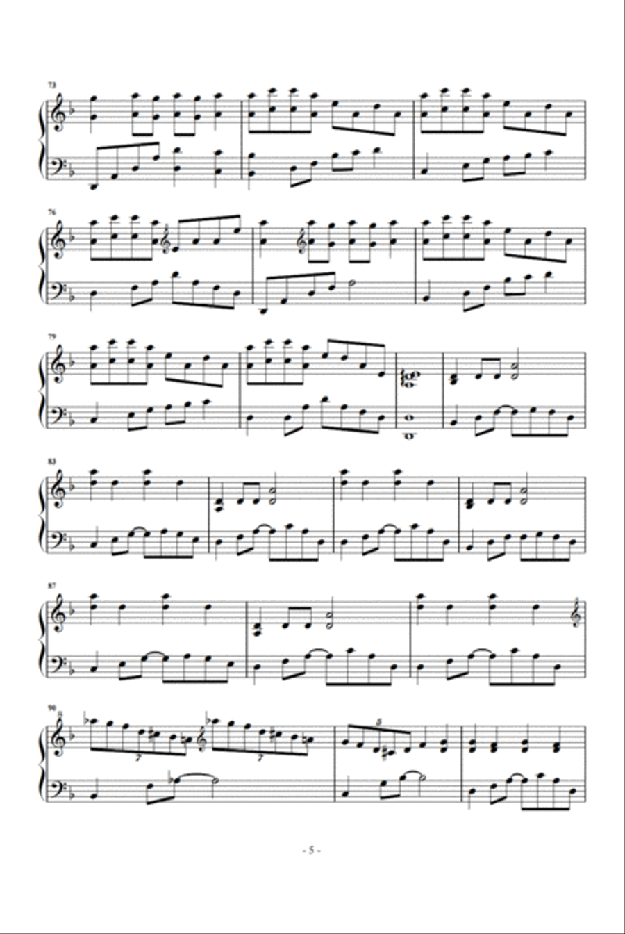 Fake Love Piano Solo scores gallery preview page 5