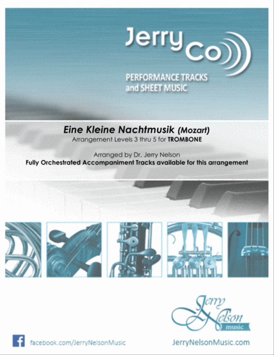 Eine Kleine Nachtmusik (Arrangements Level 3-5 for TENOR SAX + Written Acc) Tenor Saxophone scores gallery preview page 1