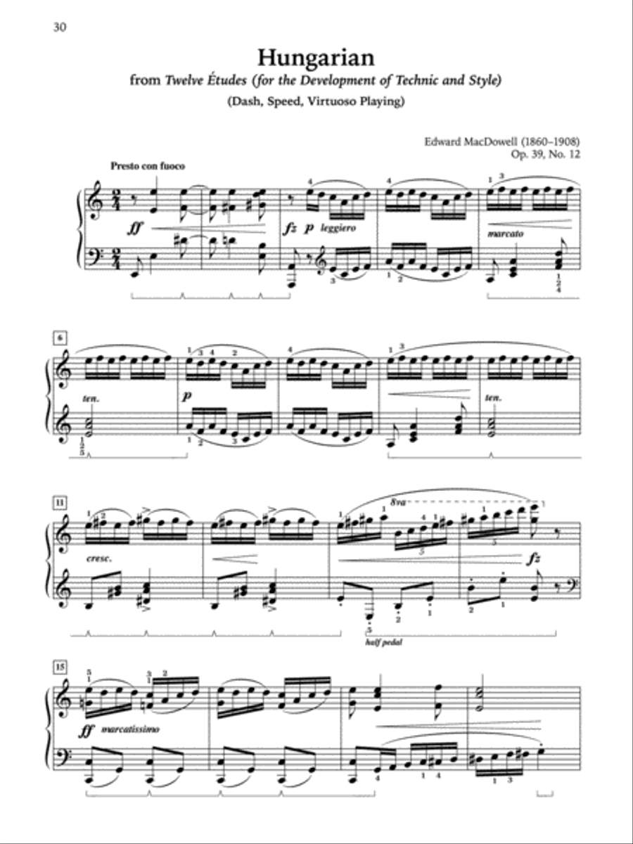 Classics for the Advancing Pianist -- Edward MacDowell, Book 2 Piano Solo scores gallery preview page 9
