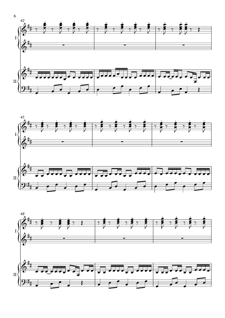Despacito 1 Piano, 4-Hands scores gallery preview page 6