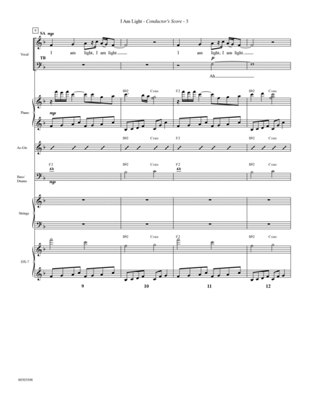 I Am Light (arr. Mark Hayes and Kimberly Lilley) - Full Score
