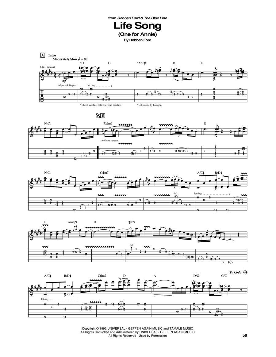 Life Song (One For Annie)