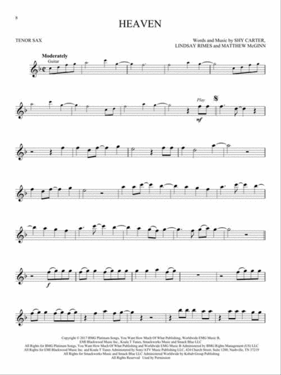 12 Hot Singles 12 Hot Singles Tenor Saxophone scores gallery preview page 5