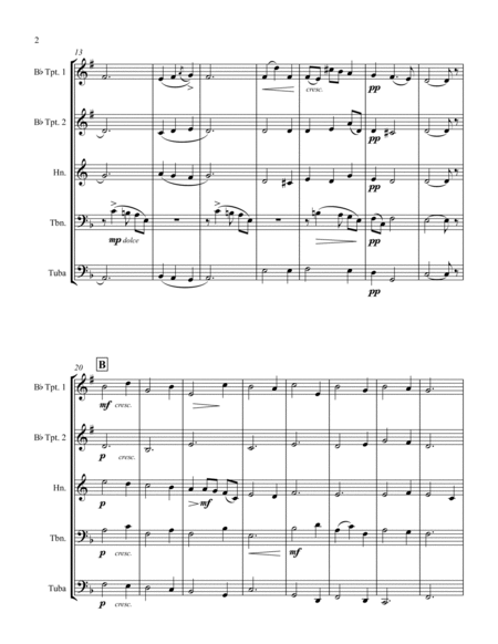 Intermezzo from Cavalleria Rusticana for Brass Quintet image number null