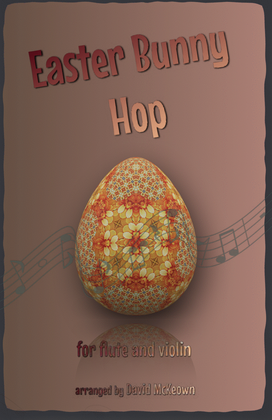 Book cover for The Easter Bunny Hop, for Flute and Violin Duet