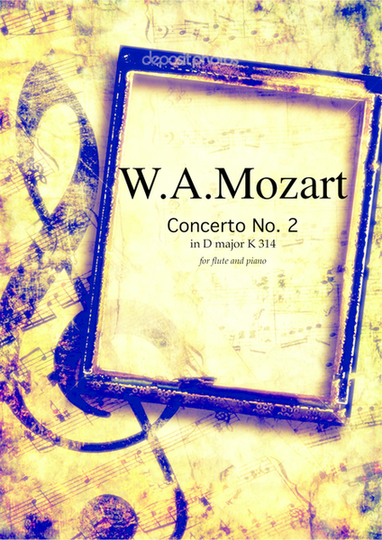 Concerto No.2 in D major K314 by Mozart, arrangement for flute and piano