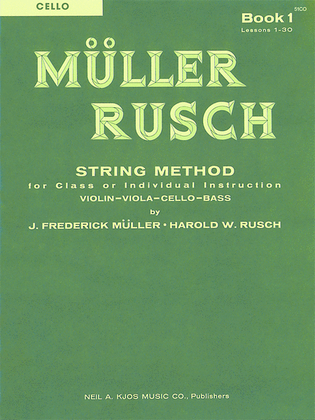 Book cover for Muller-Rusch String Method Book 1 - Violin