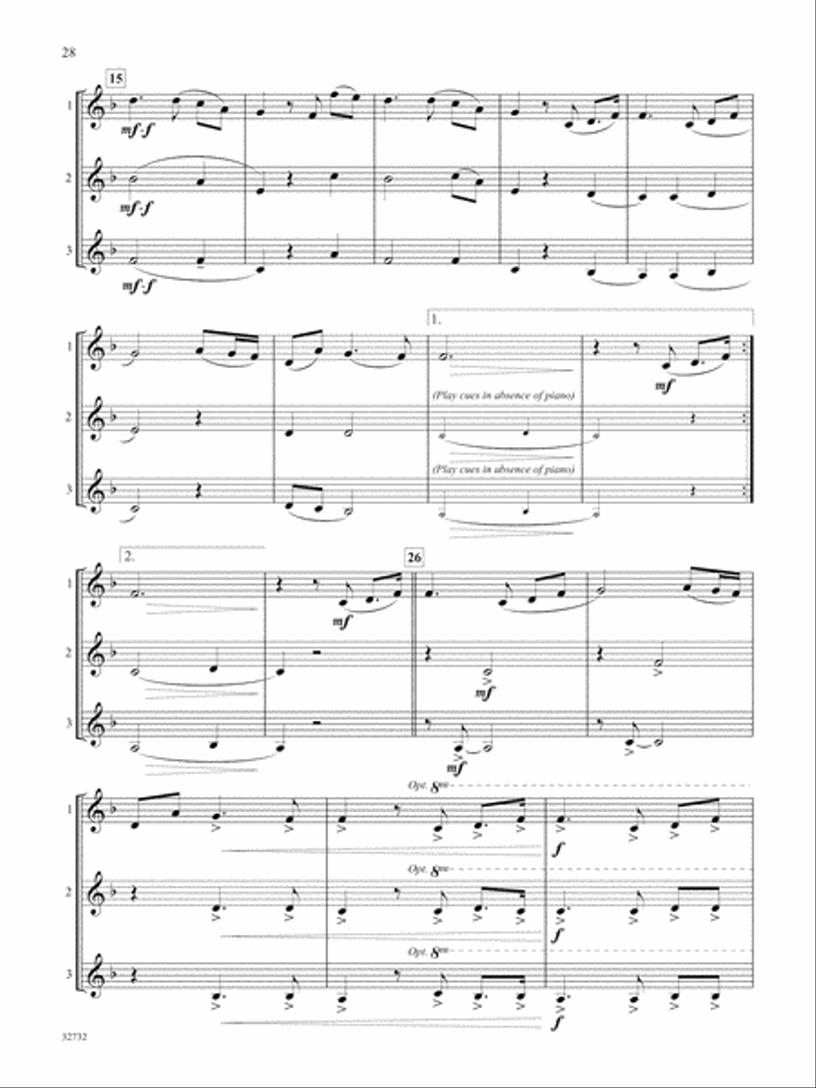 Favorite Songs of Praise (Solo-Duet-Trio with Optional Piano) Clarinet scores gallery preview page 4