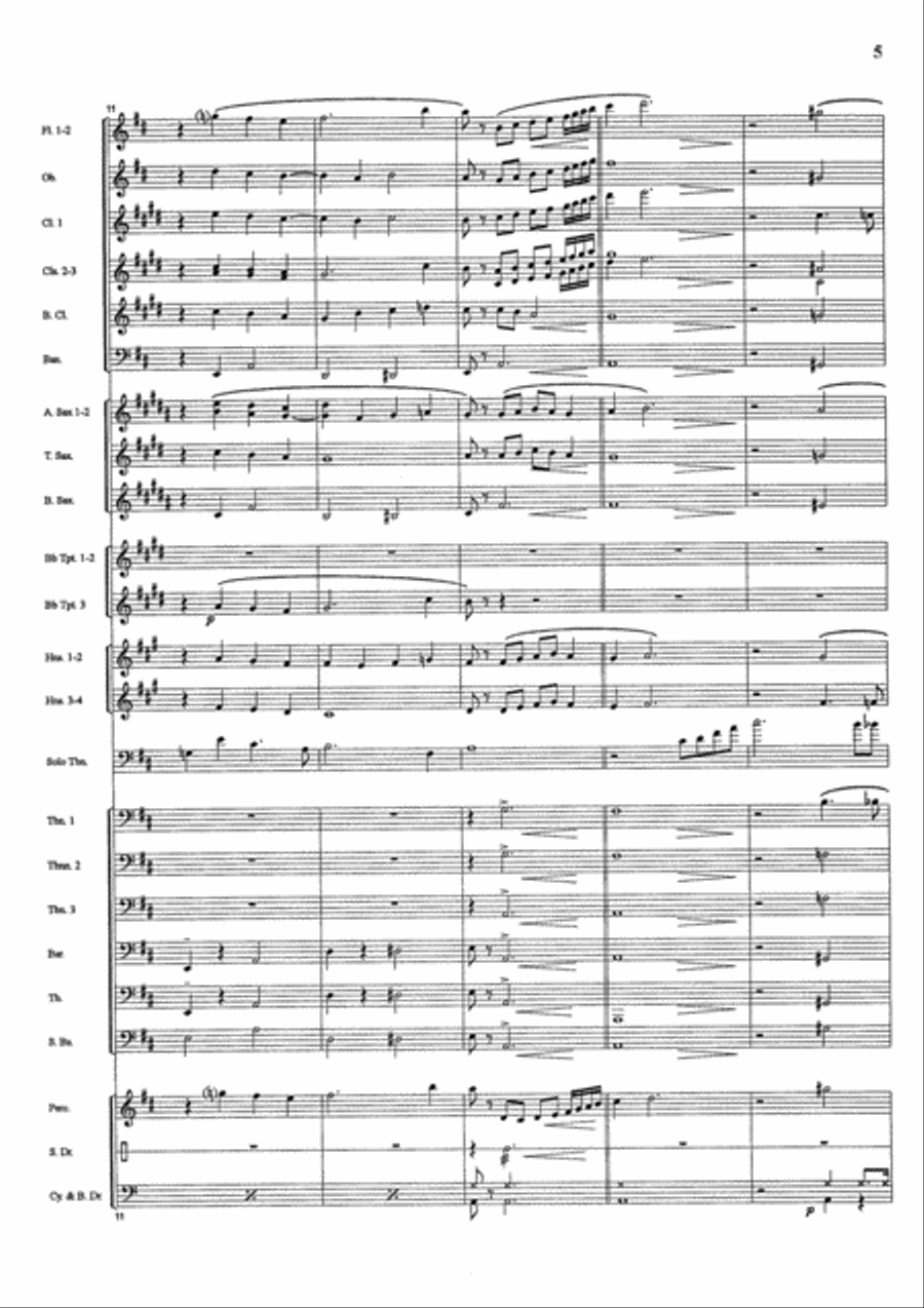 I'm Getting Sentimental Over You Concert Band scores gallery preview page 6