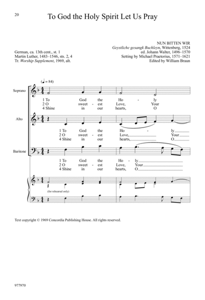 Praetorius Chorales for SAB Choir, Volume 3 image number null