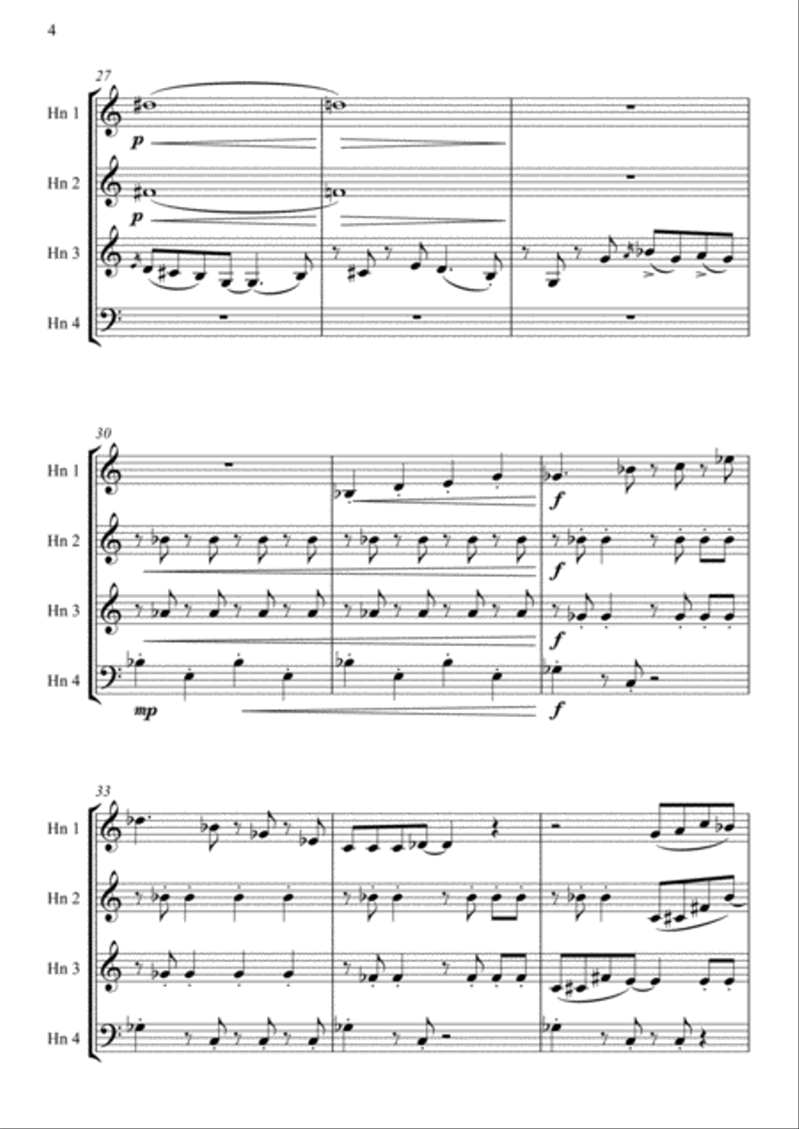 Theme From The Simpsons TM from the Twentieth Century Fox Television Series THE SIMPSONS Brass Ensemble scores gallery preview page 5