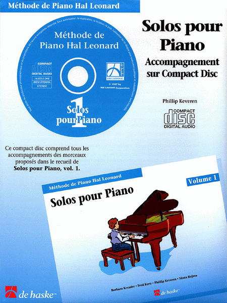 Piano Solos Book 1 - CD - French Edition