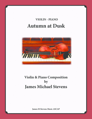 Book cover for Autumn at Dusk - Violin & Piano