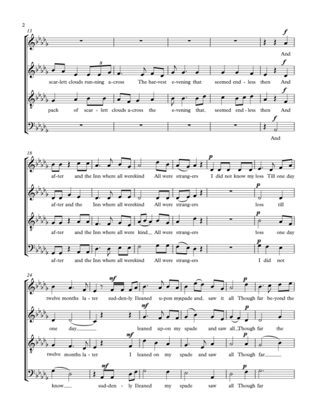 Over the Hills (SATB Choir) image number null