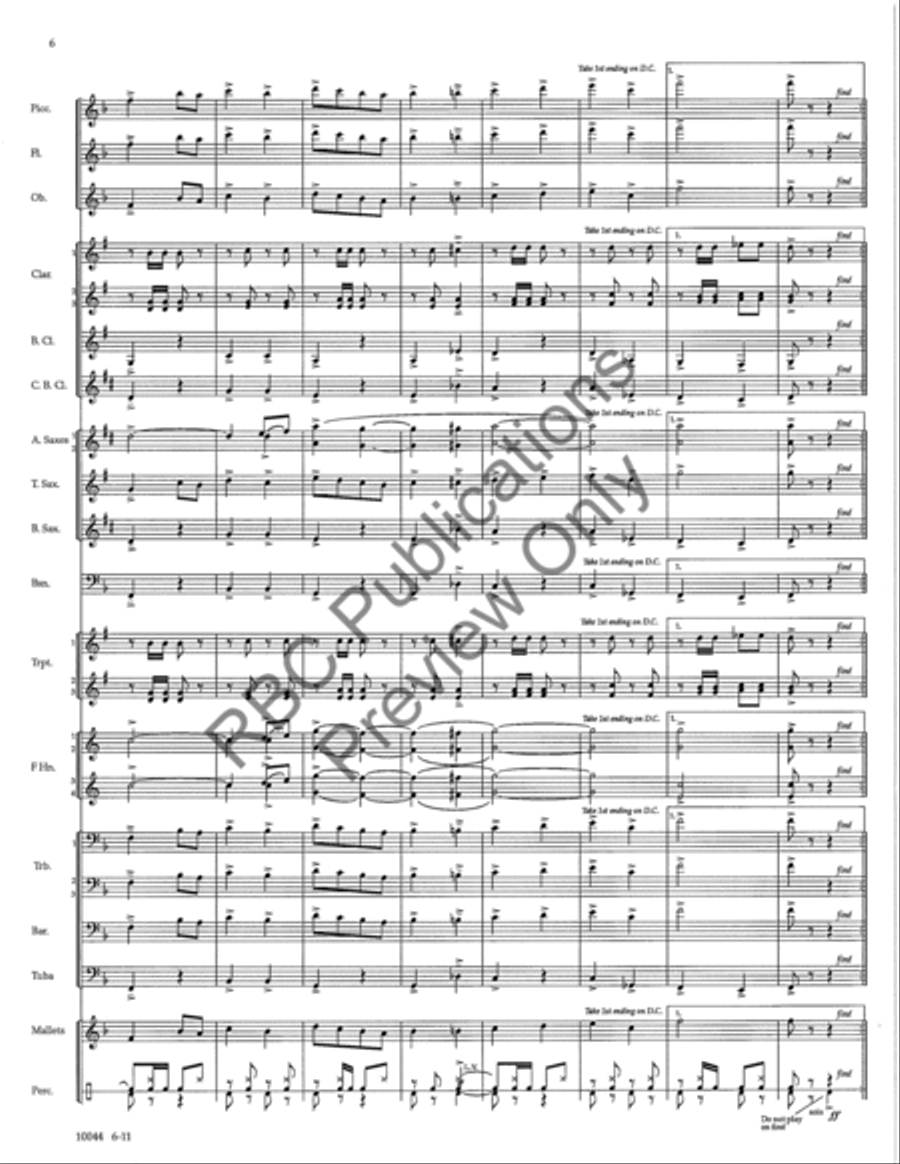 Infinite Horizons Concert Band scores gallery preview page 9