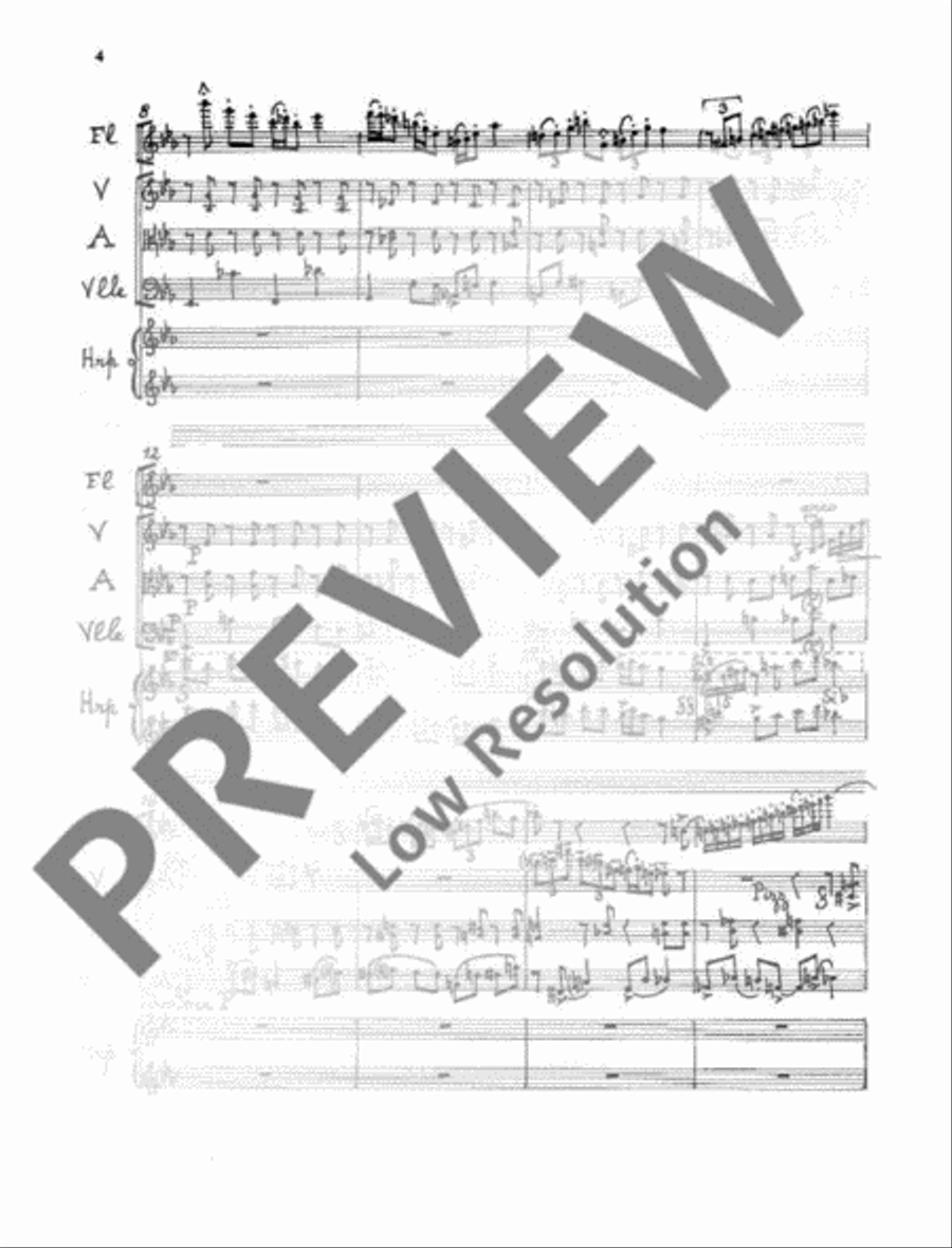 Quintet No. 2 Flute scores gallery preview page 5