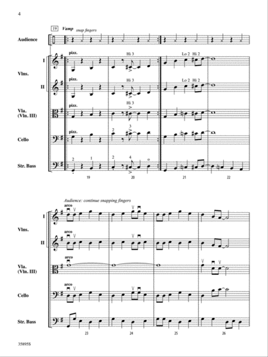 Clap Your Hands, Everybody: Score