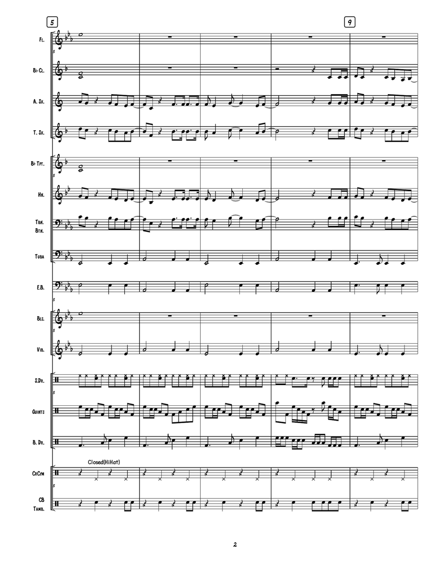 Higher Higher Marching Band scores gallery preview page 3