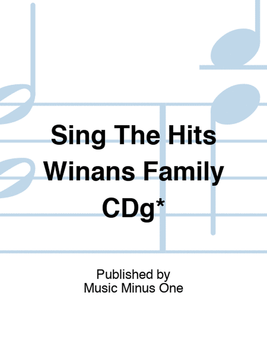 Sing The Hits Winans Family CDg*