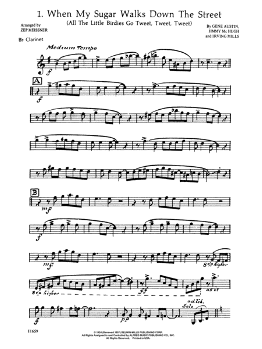 Dixieland Beat (Clarinet) Jazz Ensemble scores gallery preview page 4