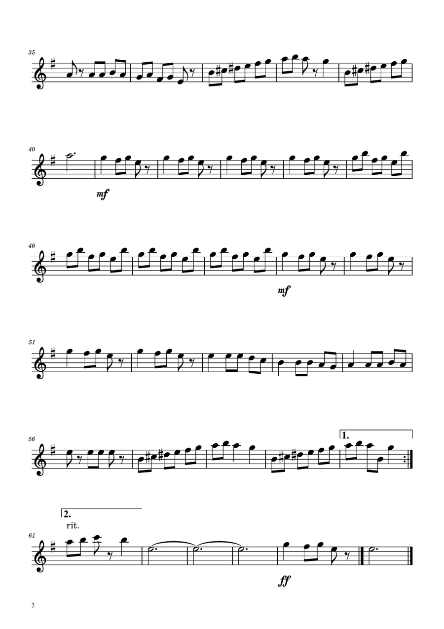Carol of The Bells - Brass Quartet Brass Quartet scores gallery preview page 5