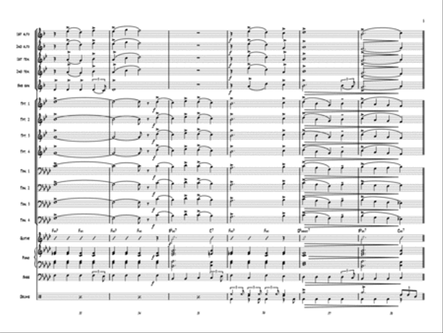 Christmas Fantasy for Jazz Band Jazz Ensemble scores gallery preview page 6