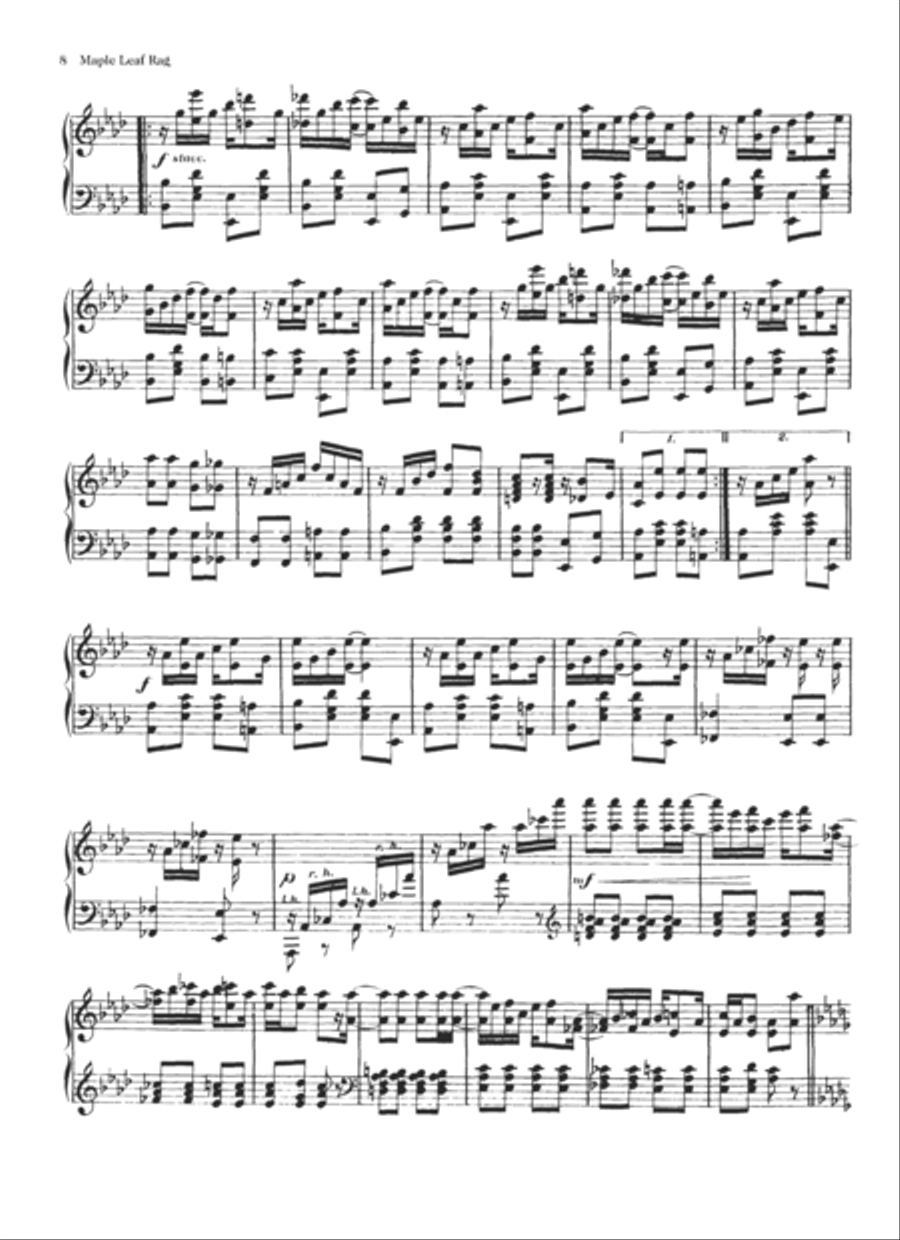 Maple Leaf Rag Piano Solo scores gallery preview page 2