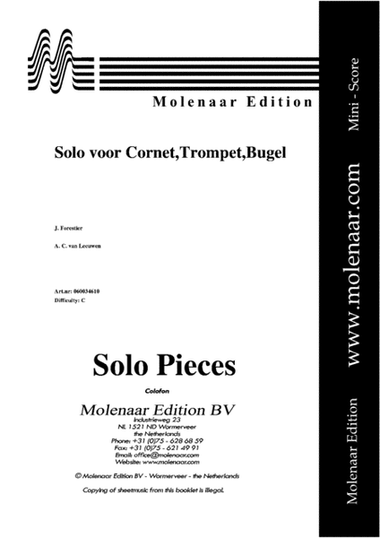 Solo for Cornet, Trumpet or Flugelhorn