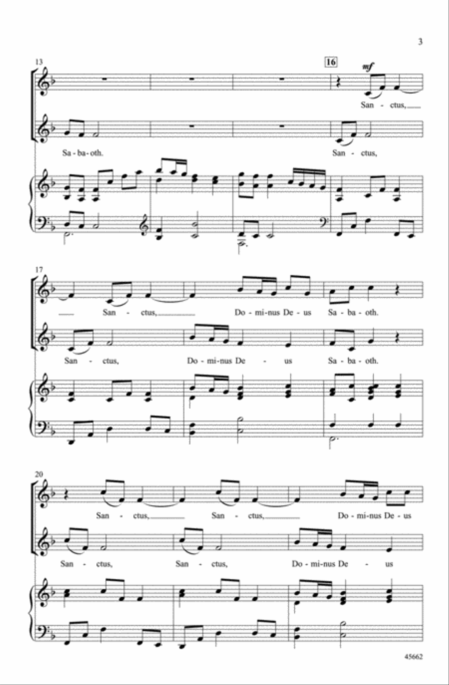 Sanctus Sanctus Choir scores gallery preview page 2